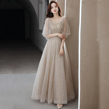 Load image into Gallery viewer, Modest Prom Dress 2025 with Half Sleeves