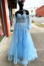 Load image into Gallery viewer, Trendy Prom Dress 2024 Off the Shoulder with Sleeves