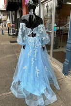 Load image into Gallery viewer, Trendy Prom Dress 2024 Off the Shoulder with Sleeves