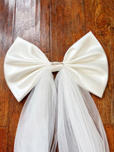 Load image into Gallery viewer, Long Bow Detachable for Wedding Dress 53" Tulle Tails
