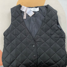 Load image into Gallery viewer, saqulopr Black Vest V-neck 4 Snaps
