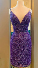 Load image into Gallery viewer, Short Tight Homecoming Dress 2023 Spaghetti Straps Sequin Sparkly