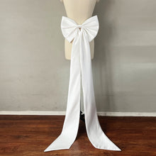 Load image into Gallery viewer, Long Bow Detachable for Wedding Dress Satin One Layer with 59" Train