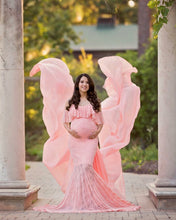 Load image into Gallery viewer, Lace Elegant Maternity Photography Dresses Spaghetti Strap Off The Shoulder