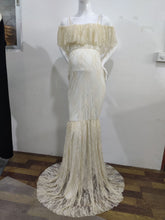 Load image into Gallery viewer, Lace Elegant Maternity Photography Dresses Spaghetti Strap Off The Shoulder