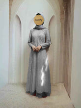 Load image into Gallery viewer, Lace Muslim Photography Dresses Long sleeve Sequin 2021