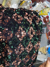 Load image into Gallery viewer, Long Prom Dress 2022 Deep V-neck Forest Green Big Sequin