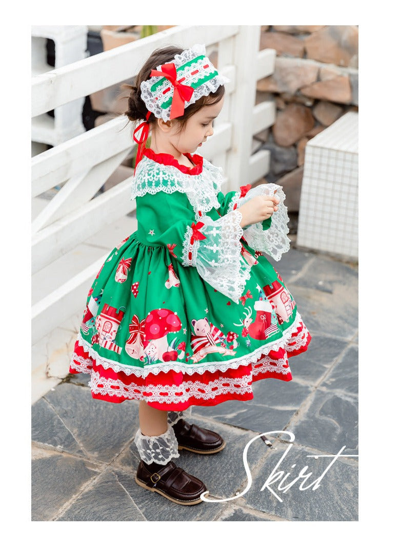 Girls spanish 2024 christmas dress