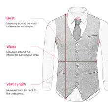 Load image into Gallery viewer, Light Grey Satin Groomsmen Vest Made to Order Wedding Men's Waistcoat V-neck 0 Pocket 4 Buttons