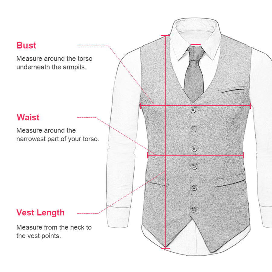 herringbone vest set satin outer Silver Herringbone & Satin Men