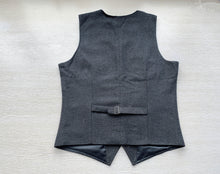 Load image into Gallery viewer, Saqulopr Vests Made to Order Grey Herringbone Tweed Waistcoat