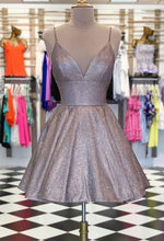 Load image into Gallery viewer, Short Homecoming Dress 2021 A Line V Neck Sleeveless Short / Mini Cocktail Dress Summer