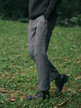 Load image into Gallery viewer, Men's Suit Nine Pants Wool Tweed Herringbone Slim Fit For Wedding Classic Retro Trousers