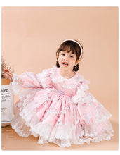 Load image into Gallery viewer, Sweet Love Pink Long Sleeves Organza with Lace Girls Lolita Dress
