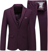 Load image into Gallery viewer, Men's Suit 2 Piece Tuxedo 2 Buttons Slim Fit For Wedding Jacket & Pants