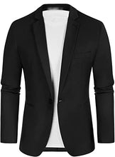 Load image into Gallery viewer, Men's Blazer Slim Fit One Button Lapel For Casual Business Wedding Jacket