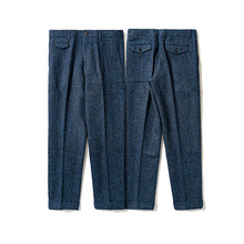 Load image into Gallery viewer, Men's Suit Nine Pants Wool Tweed Herringbone Slim Fit For Wedding Classic Retro Trousers