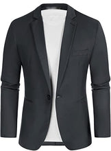 Load image into Gallery viewer, Men's Blazer Slim Fit One Button Lapel For Casual Business Wedding Jacket