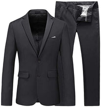 Load image into Gallery viewer, Men's Suit 2 Piece Tuxedo 2 Buttons Slim Fit For Wedding Jacket & Pants