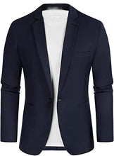 Load image into Gallery viewer, Men's Blazer Slim Fit One Button Lapel For Casual Business Wedding Jacket