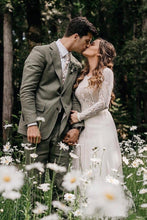 Load image into Gallery viewer, Long Sleeve Wedding Dress Ivory Lace Tulle