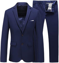 Load image into Gallery viewer, Men's Suit 2 Piece Tuxedo 2 Buttons Slim Fit For Wedding Jacket & Pants