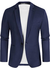 Load image into Gallery viewer, Men's Blazer Slim Fit One Button Lapel For Casual Business Wedding Jacket