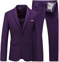 Load image into Gallery viewer, Men's Suit 2 Piece Tuxedo 2 Buttons Slim Fit For Wedding Jacket & Pants