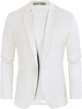 Load image into Gallery viewer, Men's Blazer Slim Fit One Button Lapel For Casual Business Wedding Jacket