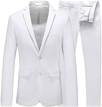 Load image into Gallery viewer, Men's Suit 2 Piece Tuxedo 2 Buttons Slim Fit For Wedding Jacket & Pants
