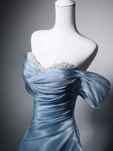 Load image into Gallery viewer, Shiny Organza Prom Dress 2026 Corset Back