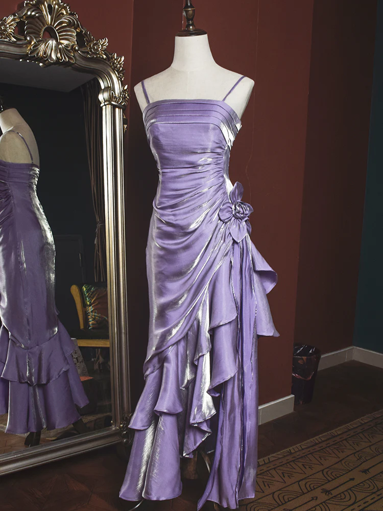 open lace back dress Kristy Sarah Scott Pearl Pink 2025 Oscars Trumpet Prom Dress main image 0