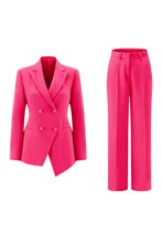 Load image into Gallery viewer, Fuchsia Girls Suit for Prom 2026 Jacket Pants