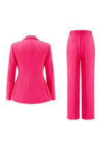 Load image into Gallery viewer, Fuchsia Girls Suit for Prom 2026 Jacket Pants