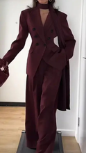 Load image into Gallery viewer, Burgundy Girls Suit for Prom 2026 Jacket Pants