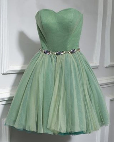 Cute Homecoming Dress 2024 Hunter Green Tulle