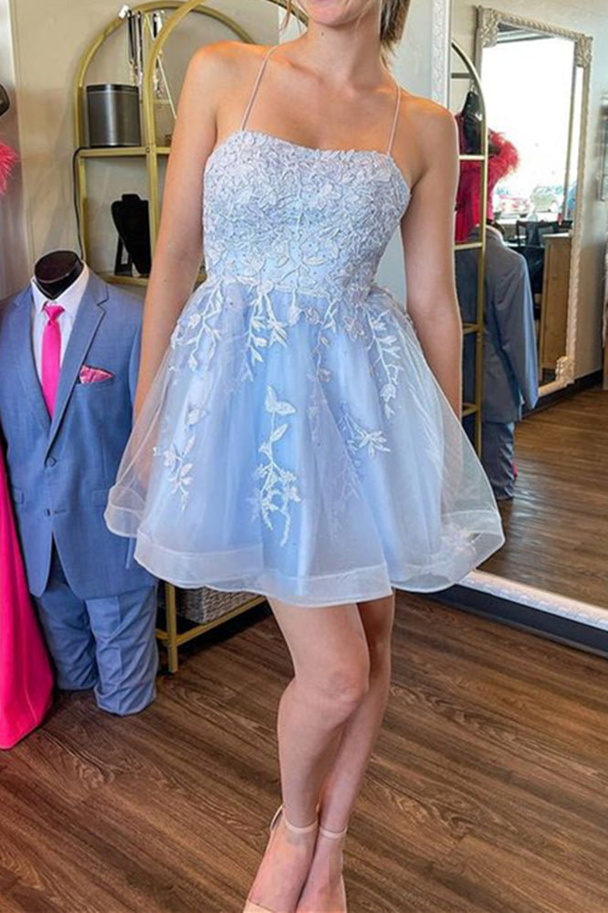Trendy Homecoming Dress 2024 Lace Tulle Corset Back 2 / Custom Color Trendy Homecoming Dress 2024 Lace Tulle Corset Back 2 / Custom Color