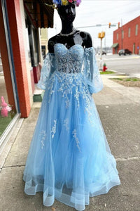 Trendy Prom Dress 2024 Off the Shoulder with Sleeves