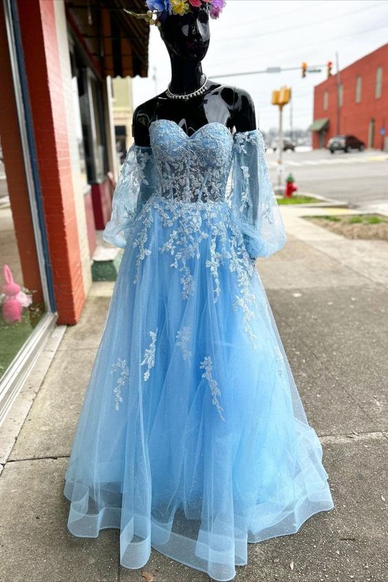 trendy prom dresses Trendy Prom Dress 2024 Off the Shoulder with Sleeves 16W / Custom Color