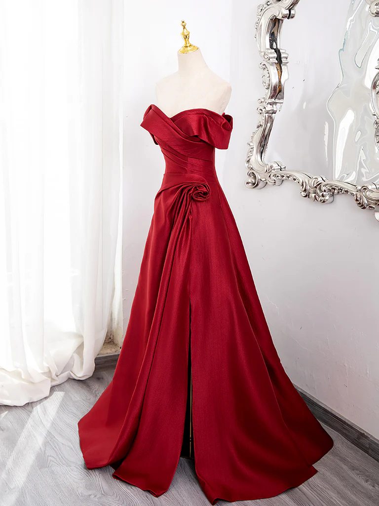 red prom dress 2025 Red Prom Dress 2025 Corset Back – AnnaCustomDress