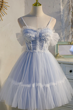 Load image into Gallery viewer, Fairy Homecoming Dress 2024 Spaghetti Straps