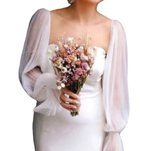 Load image into Gallery viewer, Pleated Tulle Detachable Sleeves for Wedding Halloween