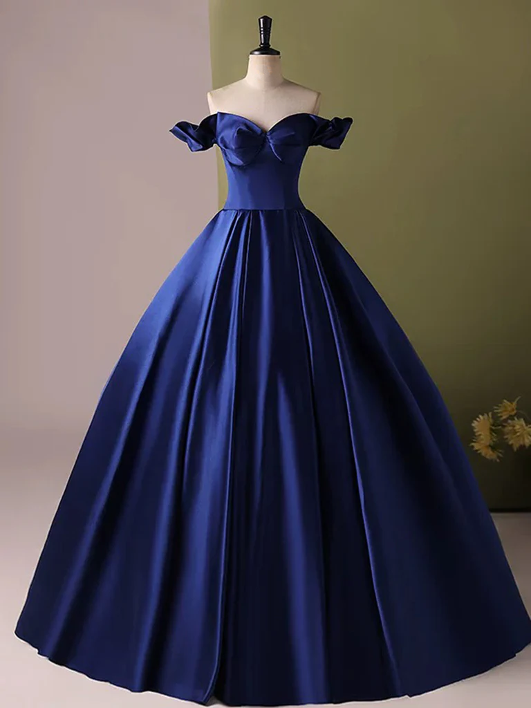 royal blue prom dresses 2025 Off-the-shoulder Dress Corset Back Simple Elegant – AnnaCustomDress BS-CD-2025-11-18T16:56:41Z stopping look Silky Champagne Backless Fitted Size:13PC PrePak