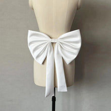 Load image into Gallery viewer, Detachable Bow for Wedding Dress Satin with Tail