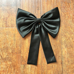 Detachable Bow for Wedding Dress Satin with Tail