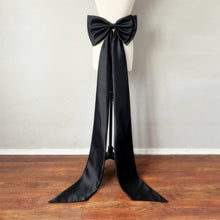 Load image into Gallery viewer, Detachable Bow for Wedding Dress Satin 2 Layers with 59&quot; Train