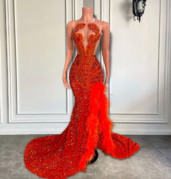 Orange Prom Dresses 2024