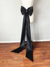 Load image into Gallery viewer, Long Bow Detachable for Wedding Dress Satin One Layer with 59&quot; Train