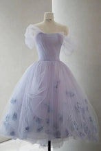 Load image into Gallery viewer, Fairy Homecoming Dress 2023 Short Off the Shoulder Tulle Puffy
