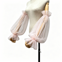 Load image into Gallery viewer, Tulle Detachable Sleeves for Wedding Halloween